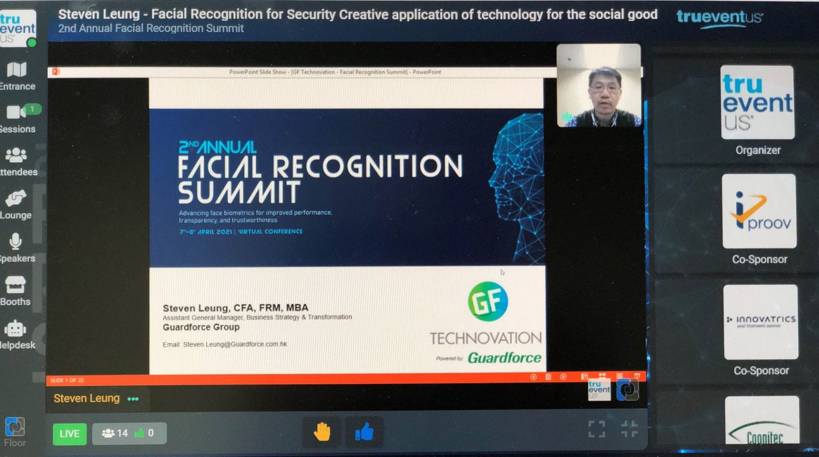 2nd Annual Facial Recognition Summit | opening - SentinelGuard Solutions
 | 9 Apr 2021