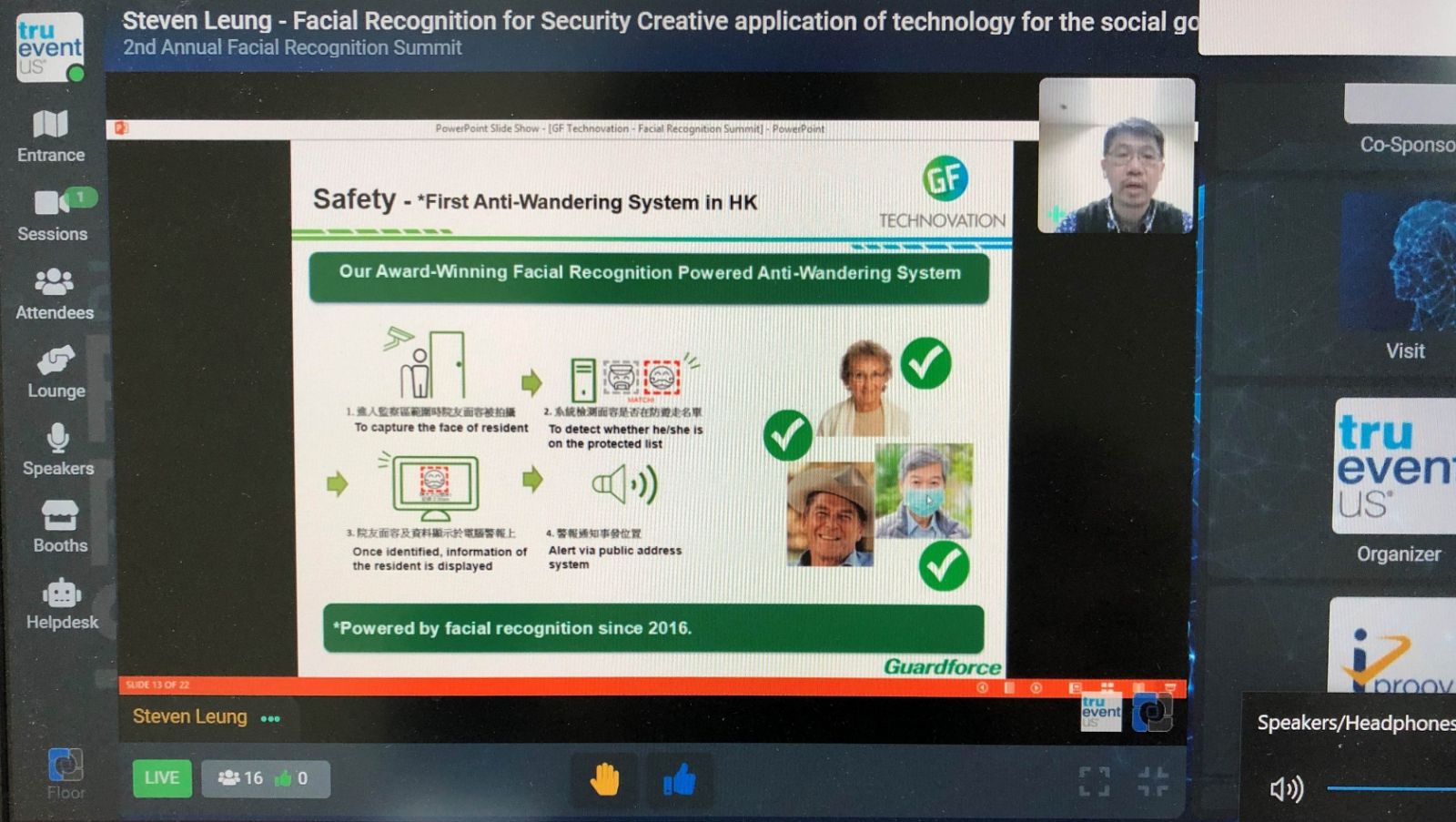 2nd Annual Facial Recognition Summit | Antiwandering - SentinelGuard Solutions
 | 9 Apr 2021
